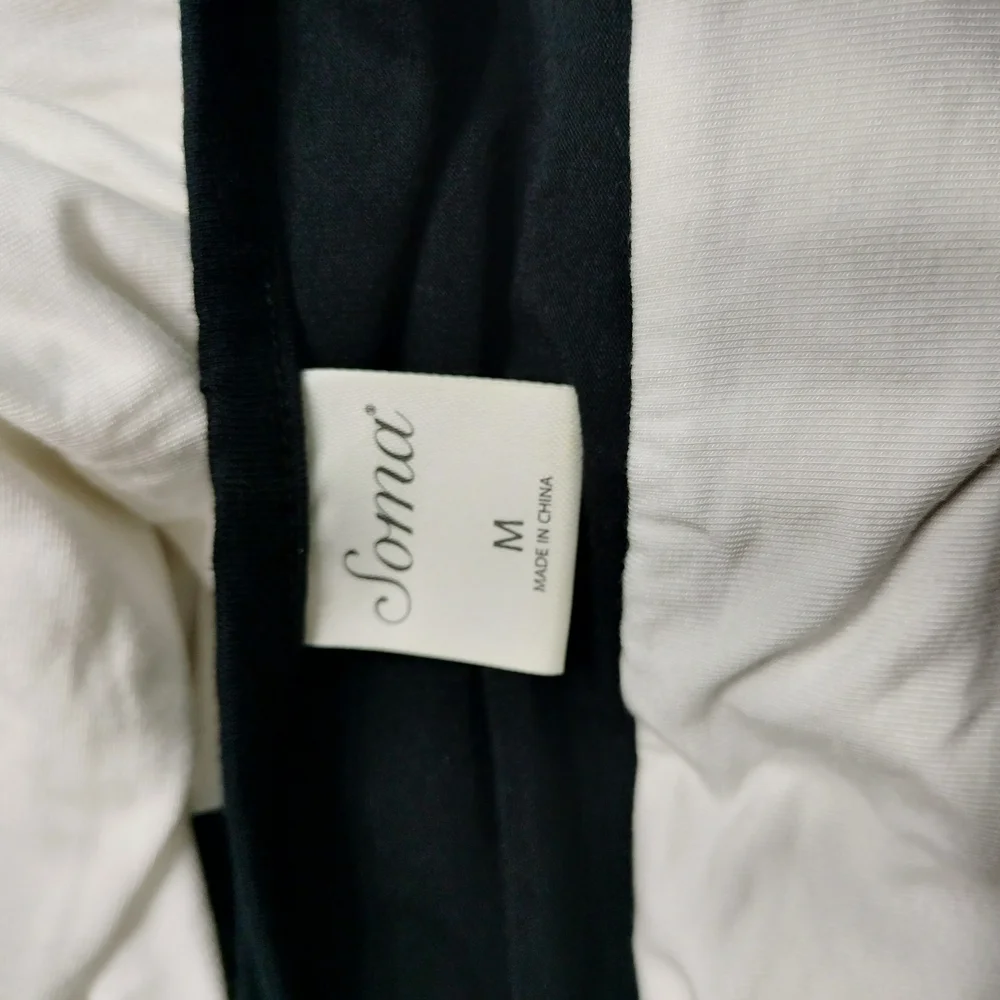 Soma Black and White Colorblock Maxi Dress Medium